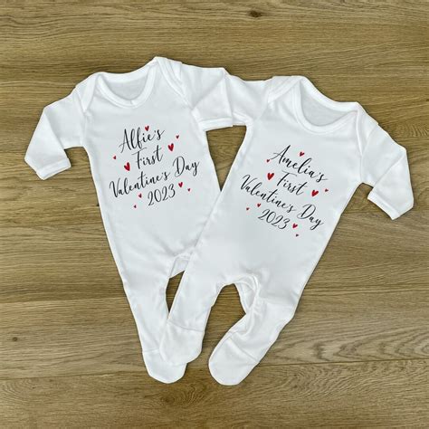 Personalised First Valentine S Day Baby Vest Baby Valentine S Day