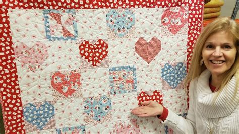 Donna S Sweet Hearts And Pinwheels Free Pattern Quilt Tutorial Youtube