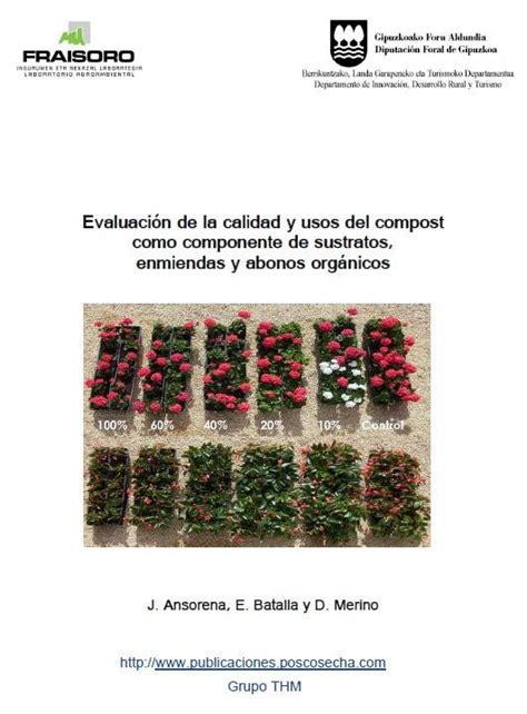 Evaluaci N De La Calidad Y Usos Del Compost Como Componente De