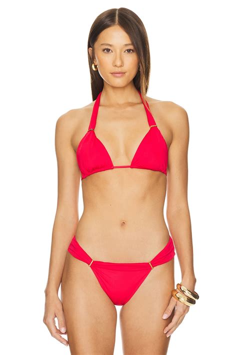 Vix Swimwear Bia Tube Bikini Top In Red REVOLVE