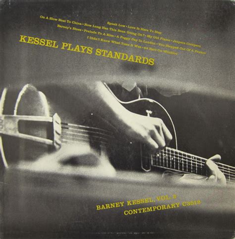 Barney Kessel Kessel Plays Standards Barney Kessel Vol 2 Vinyl