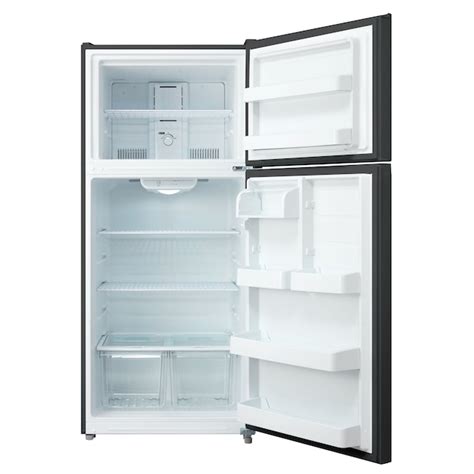 Midea 18 Cu Ft Top Freezer Refrigerator Black Energy Star In The Top Freezer Refrigerators