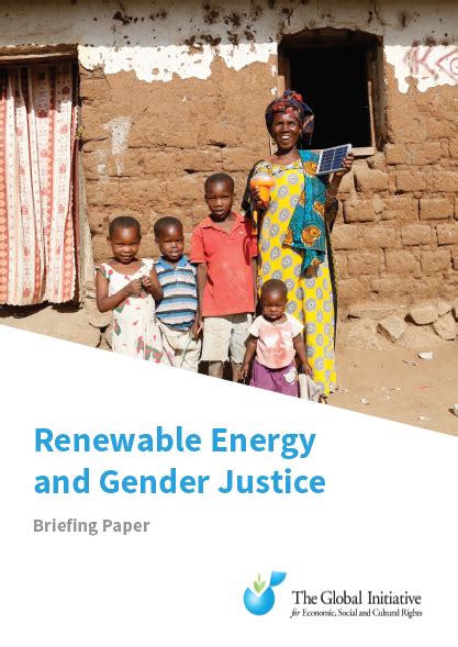 Gi Escr Renewable Energy And Gender Justice A Step Forward For Women