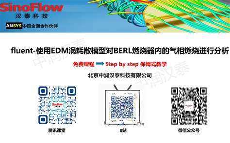 Fluent 使用edm涡耗散模型对berl燃烧器内的气相燃烧进行分析哔哩哔哩bilibili