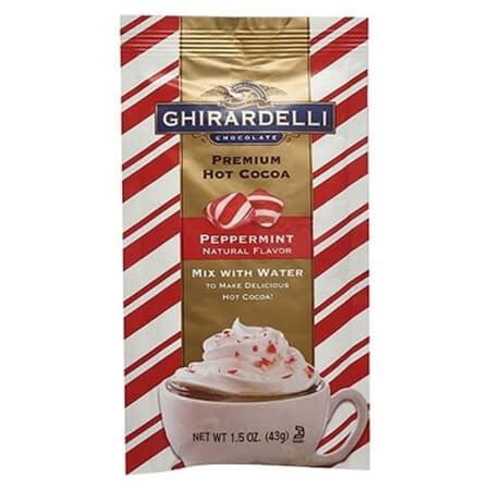 Peppermint Hot Chocolate Pouches Peppermint Beverage Bags