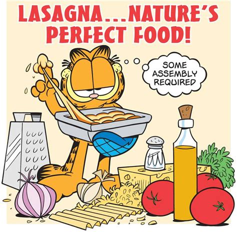 Garfield Lasagna Natures Perfect Food Garfield And Odie