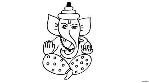 Easy Drawing Of Ganesh Ji