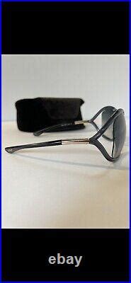 Tom Ford FT0009 Whitney Shiny Dark Grey Womens Sunglasses Tom Ford