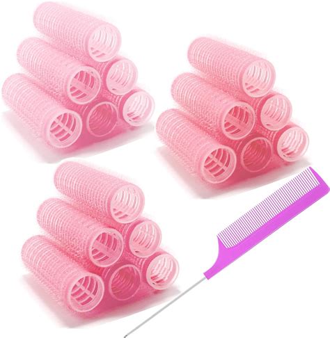 Zmd 18pcs Self Grip Small Hair Curlers Rollers Plastic