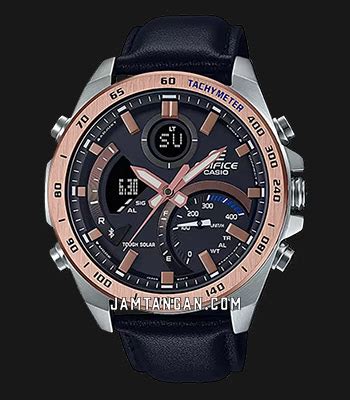 Casio Edifice Ecb Gl Bdr Tough Solar Smartphone Link Model Digital