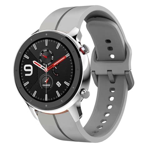 Amazfit GTR 4 Pro 22mm 루프 실리콘 시계 밴드용(회색)