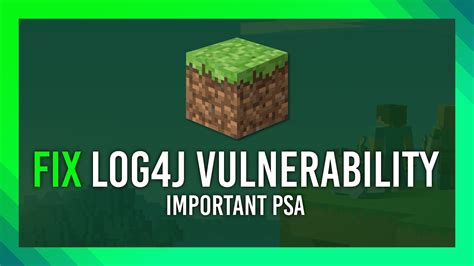 Fix Minecraft Log4j Vulnerability Why Should You Care Youtube