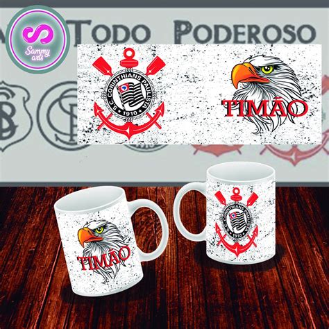 Caneca Corinthians Personalizada Branca Shopee Brasil