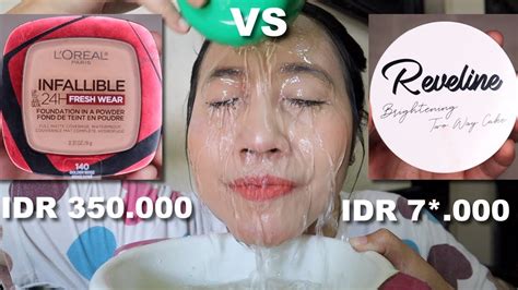 BATTLE BEDAK VIRAL TIKTOK WATERPROOF L OREAL POWDER FOUNDATION VS