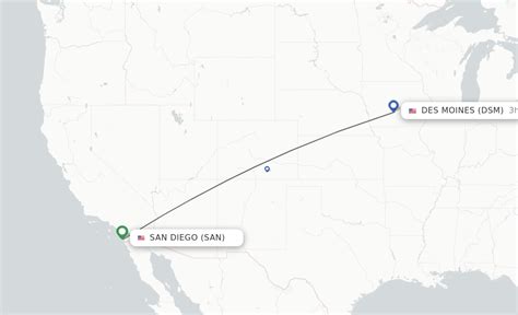 Direct Non Stop Flights From San Diego To Des Moines Schedules