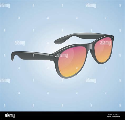 Classic Vintage Sunglasses Realistic Isolated Vector Illustration