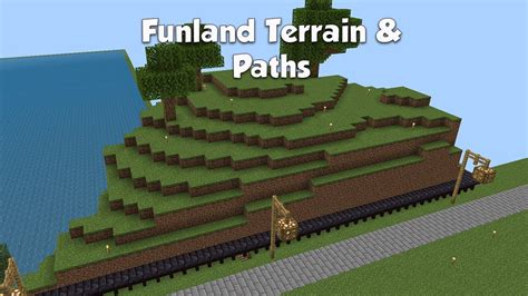 How To Build Stampy S Lovely World 273 Funland Terrain And Paths