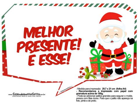 Plaquinhas Natal Papai Noel Fazendo A Nossa Festa