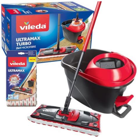 Mop Vileda Obrotowy Płaski wkład Ultramat turbo 13226788455 Allegro pl