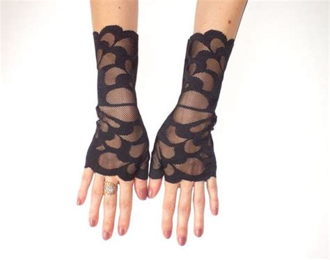 Black Lace Gloves Fingerless Gloves Gloves Black Gloves Etsy Lace Gloves Black Lace Gloves