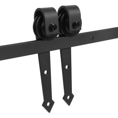 6FT Kit de Porte Coulissante Poulie De Rail Suspendu Système De Porte