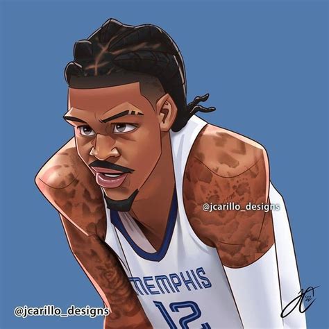 Ja Morant Real Life And 2 More Drawn By Jcarillo Designs Danbooru