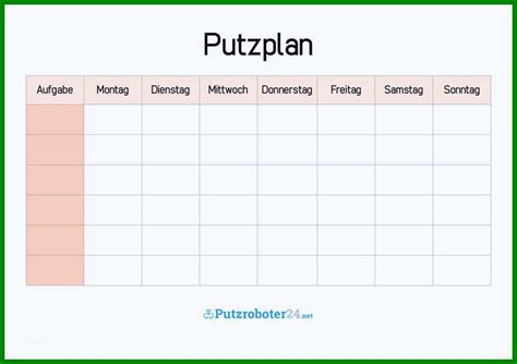 Putzplan Treppenhaus Zum Ausdrucken Flatastic Putzplan