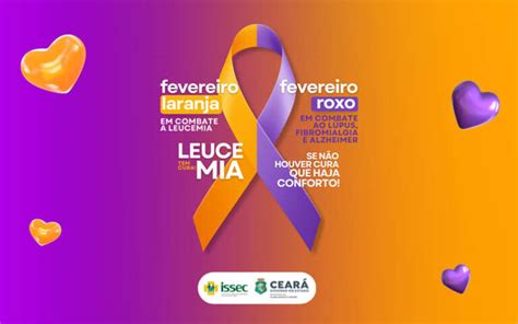 Fevereiro Laranja e Roxo Instituto de Saúde dos Servidores do Estado