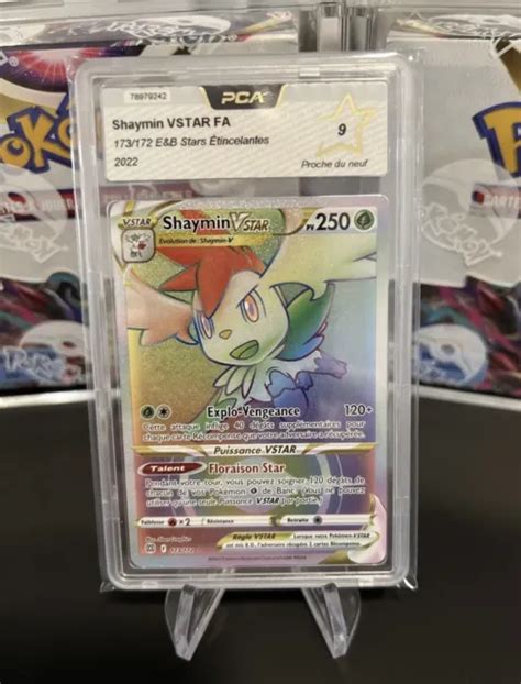 SHAYMIN VSTAR FA Rainbow 173 172 Stars Étincelantes Neuf PCA PSA Carte