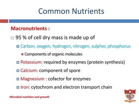 Microbial Nutrition And Growth Ppt