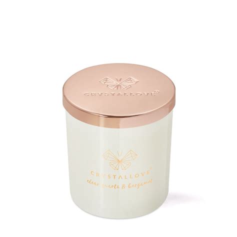 Crystallove Soy Candle With Rock Crystal Bergamot Fina