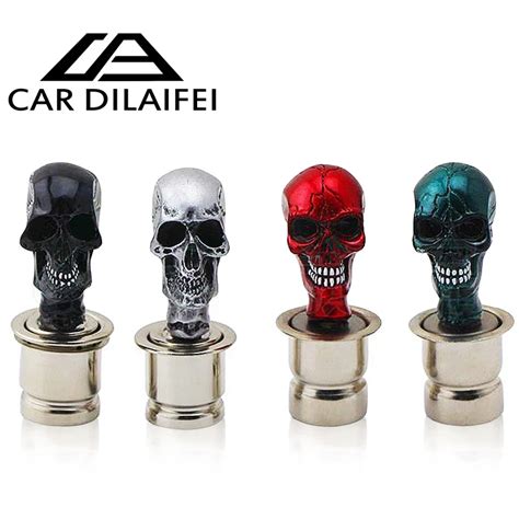 Universal Multicolor Auto Zigarettenanz Nder Totenkopf Design Sch Del