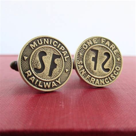 SAN FRANCISCO Railway Token Cuff Links Repurposed Vintage SF | Etsy