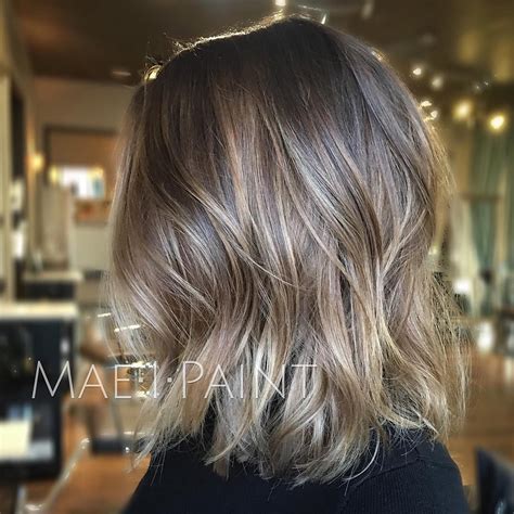 Ashy Blonde Lob Working Our Way To Silver And Having Fun In The Process Maeipaint Blonde