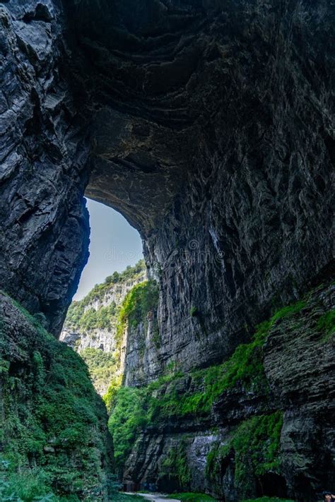 The Qinglong Bridge Is One Of The Three Natural Bridges Within Wulong