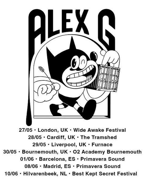 Tour 2023: Alex G Tour 2023: Tickets, presale, where to buy, dates ...