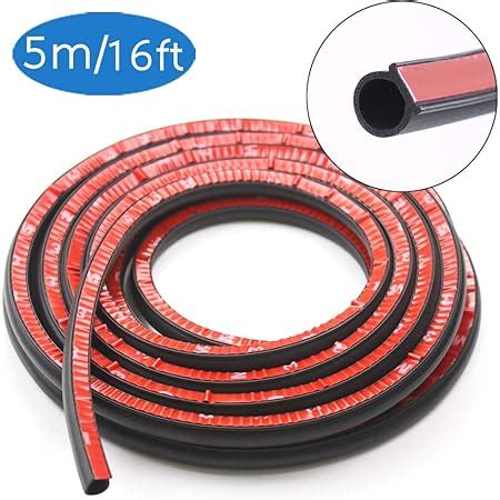 YOUSHARES Car Door Seal Strip B Shape Self Adhesive Rubber Seal Strip