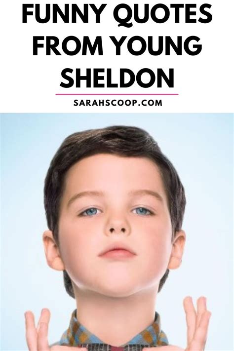 100+ Hilarious Young Sheldon Quotes from the Iconic Sitcom | Sarah Scoop