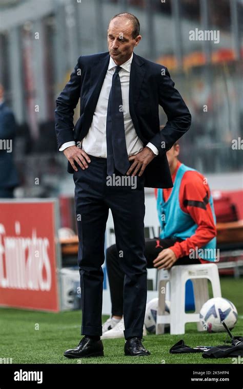 Milano Italy 08th Oct 2022 Massimiliano Allegri Coach Of Juventus