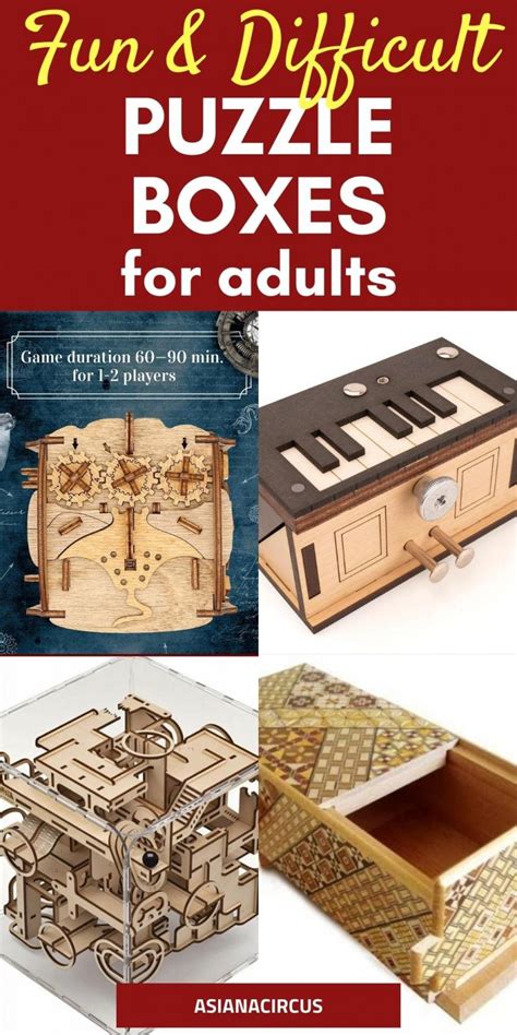 Fun & Difficult Wooden Puzzle Boxes For Adults - Asiana Circus