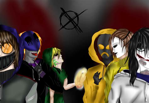 Ticci Toby Ej Ben Hoody Masky Jeff The Killer By Mariarock On