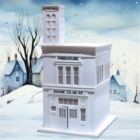 Victorian Firehouse Pre Cut Building Kit To Make Your Own Miniature