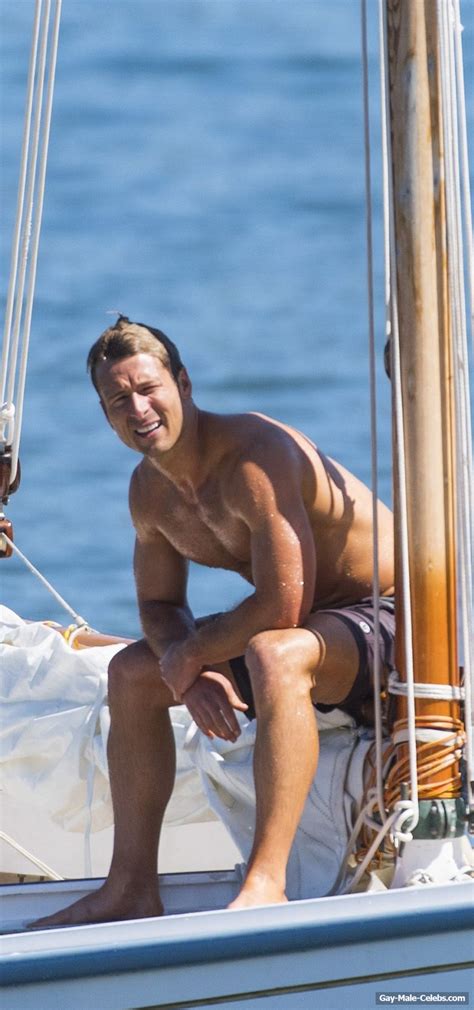 Glen Powell Shirtless And Sexy Behind Scenes Man Men