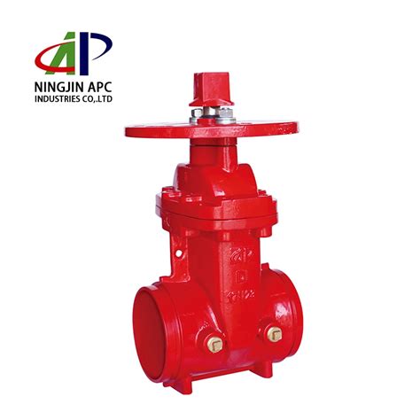 Apc Psi Ductile Iron Resilient Wedge Nrs Grooved End Gate Valve With