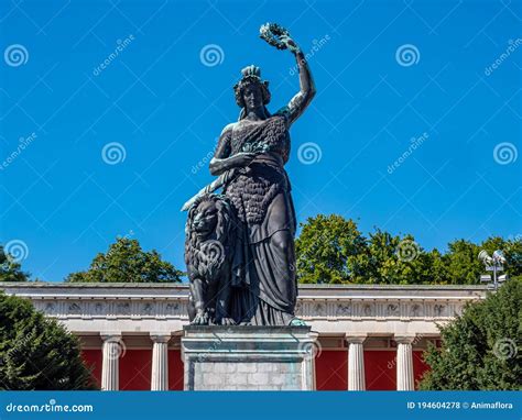 The Statue Bavaria Of Munich In Germany Royalty Free Stock Image