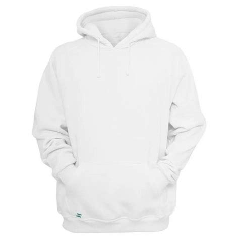 Moletom Liso Canguru Blusa De Frio Casaco Blusao Unissex Branco