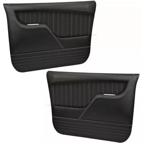 67 72 Chevy Gmc C10 Tmi Custom Door Panels Black With White Stitching In Stock For Sale Online