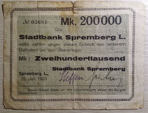 200 000 Mark City Of Spremberg Numista