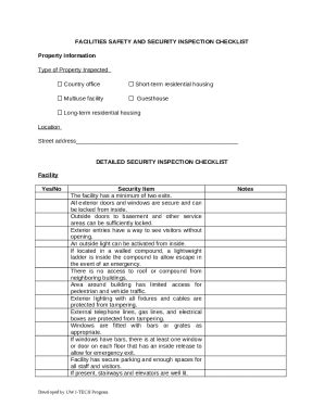 OSHA Self Inspection Checklist EHSO Doc Template PdfFiller