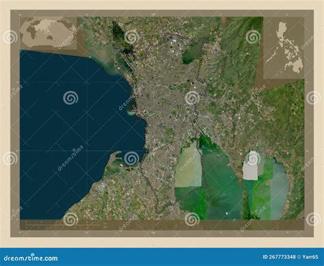 Metropolitan Manila Philippines High Res Satellite Capital Stock